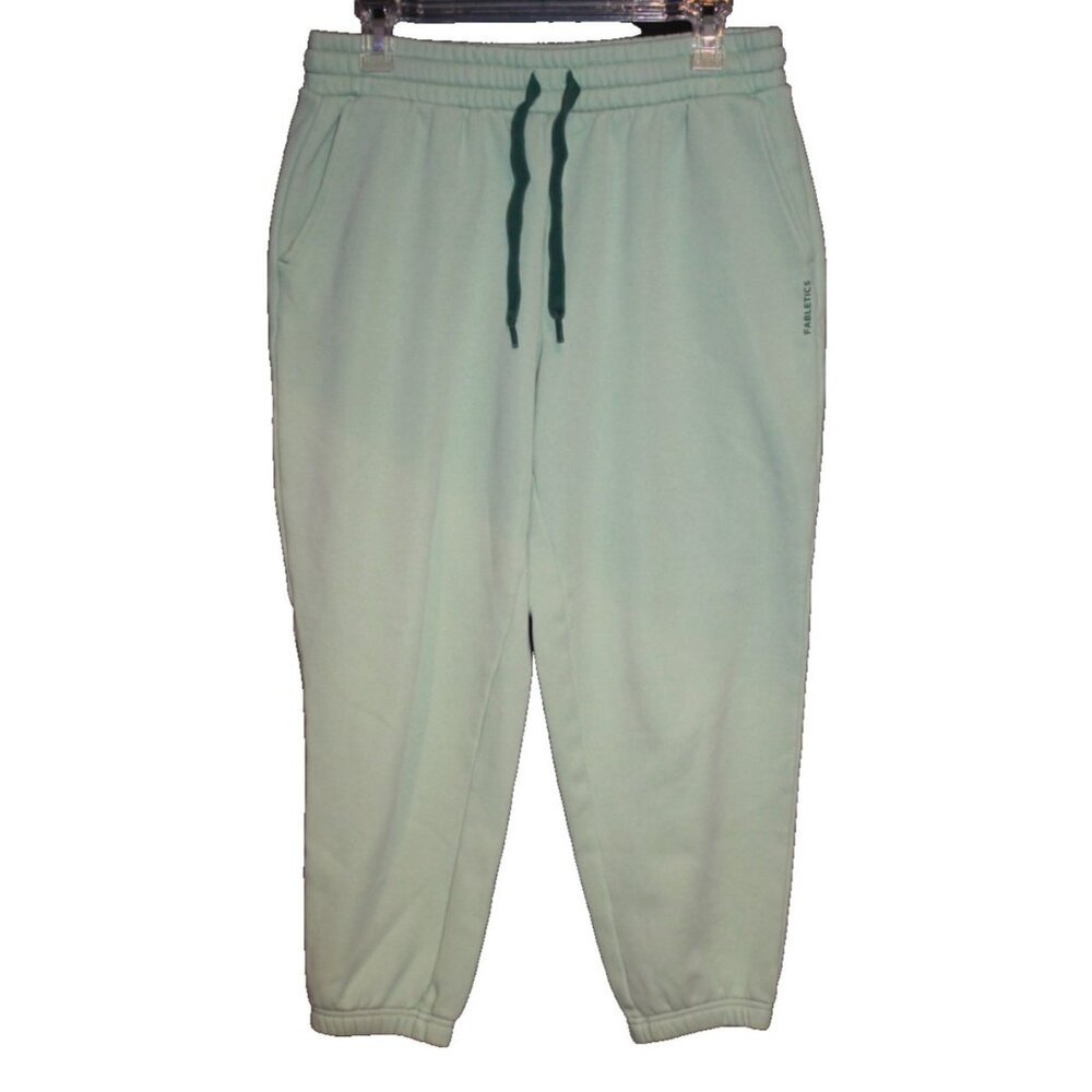 Fabletics Go To Classic Jogger Sweatpants Size Large L Sea Green